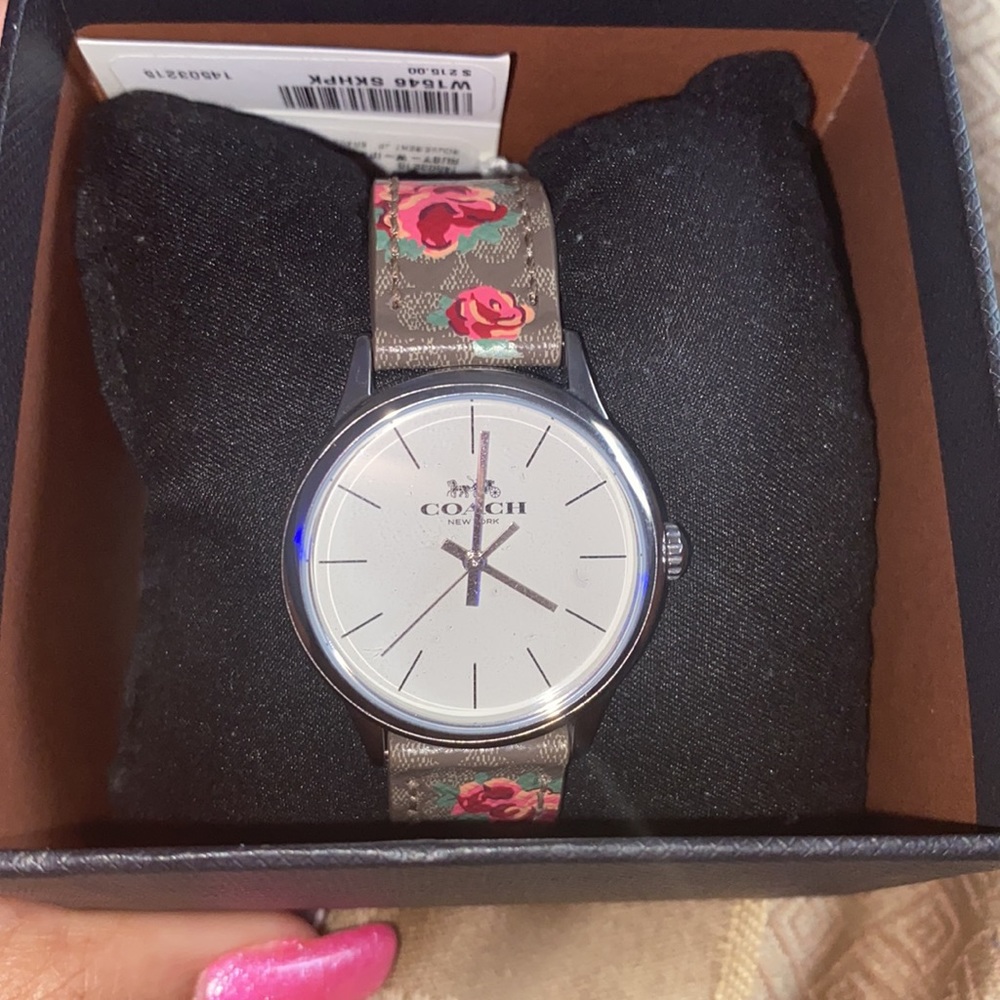 Coach Floral Band Watch